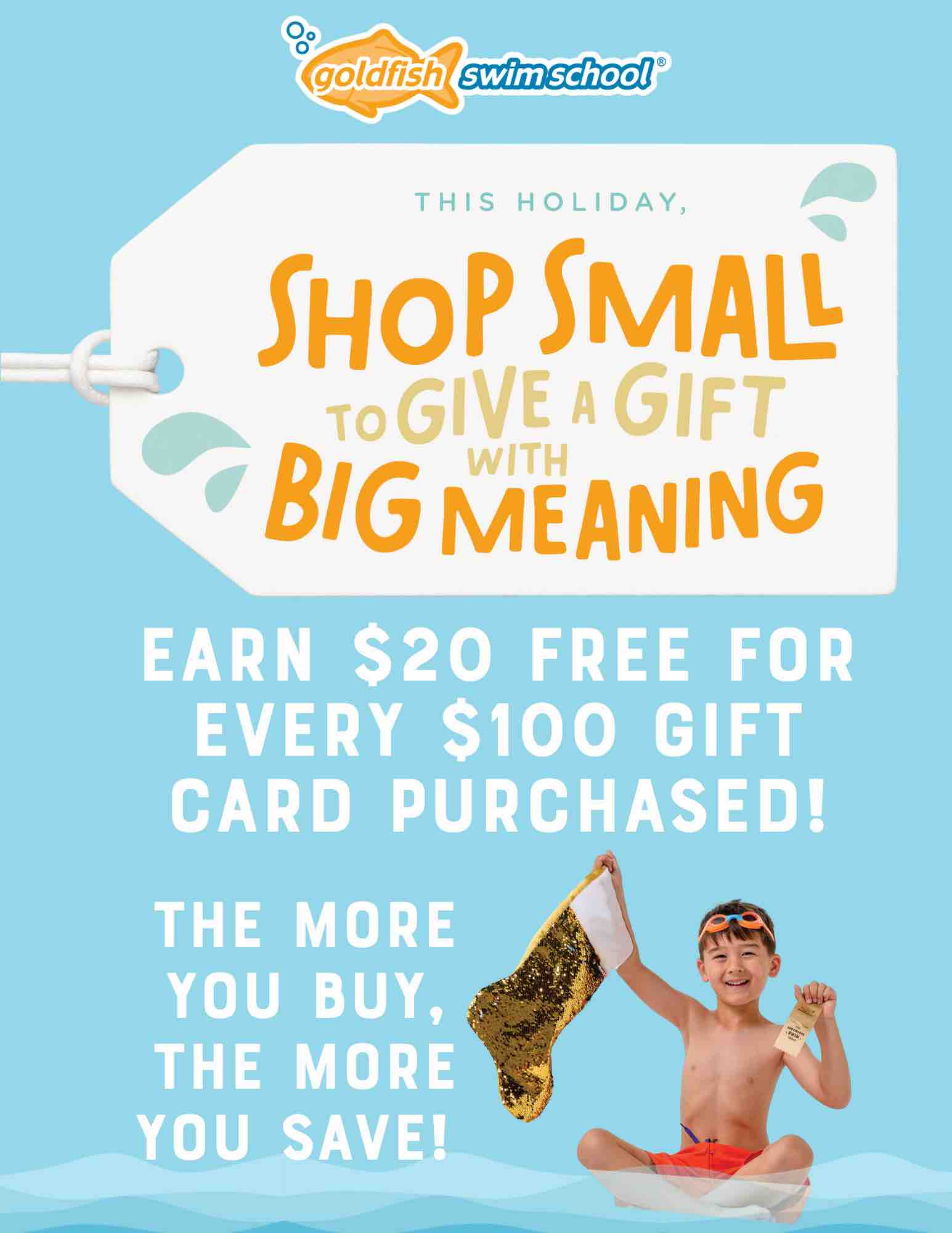 Goldfish Swim School Holiday Offer