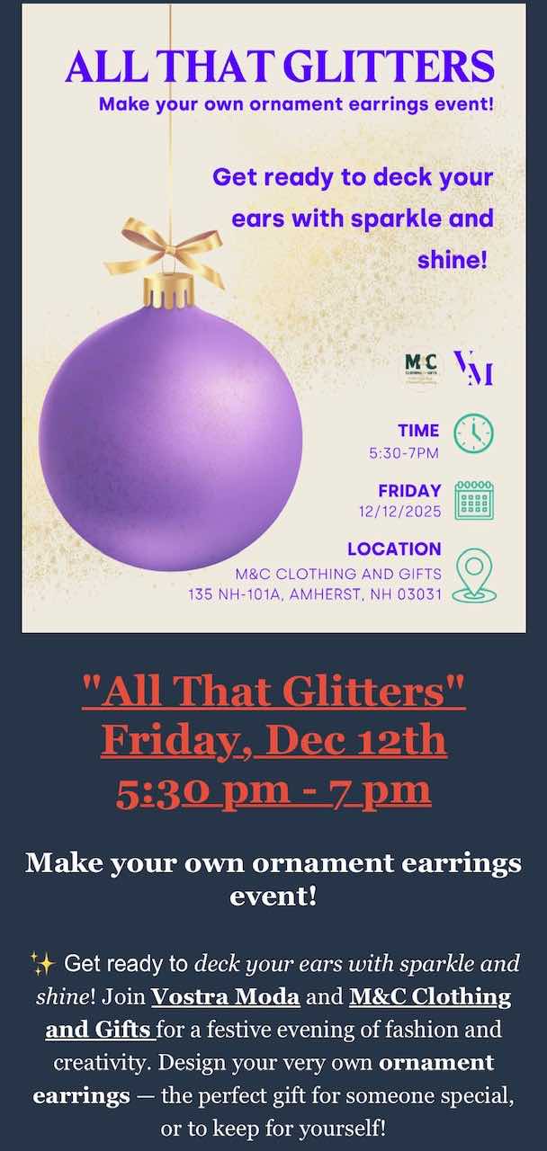 All That Glitters Earring Event