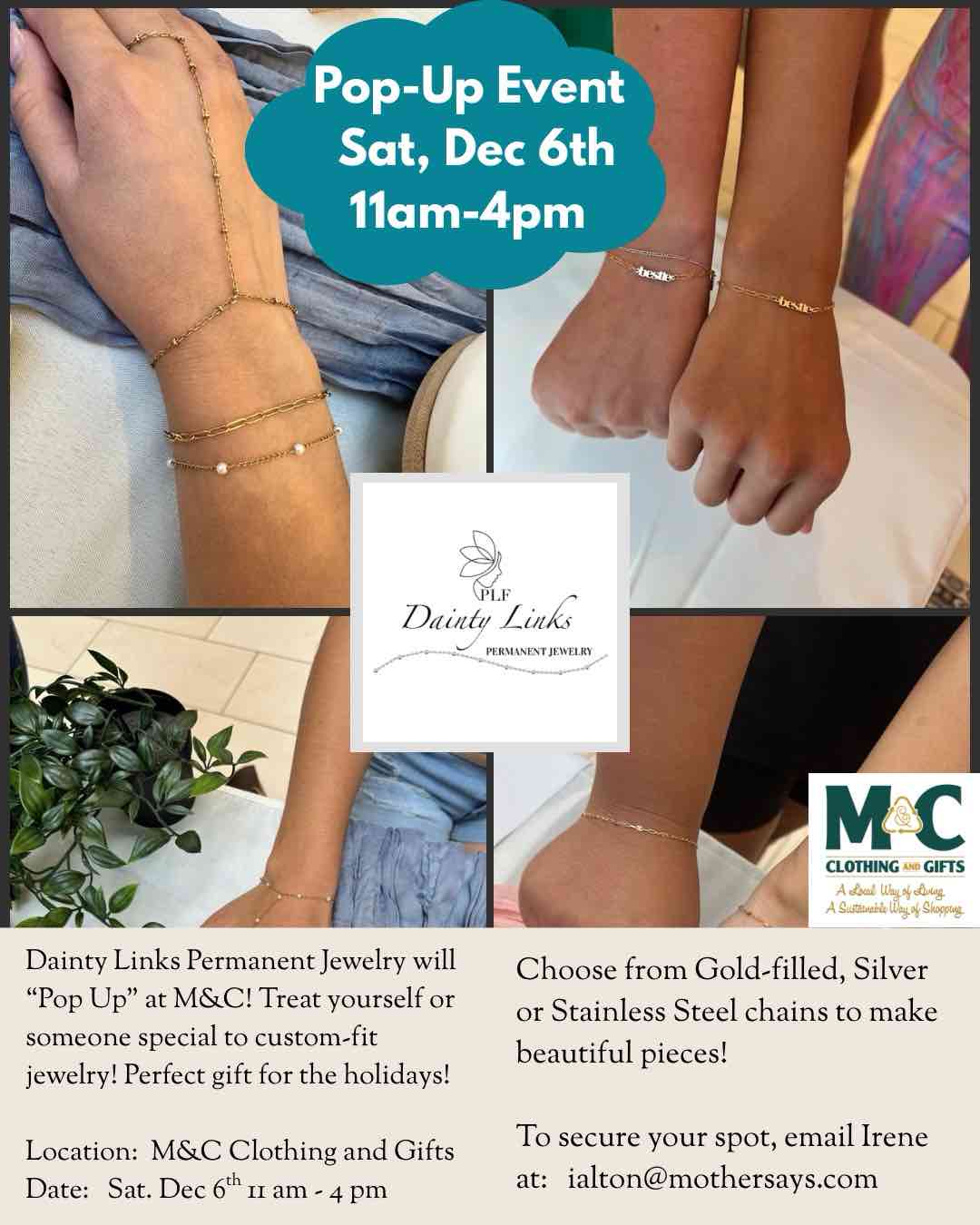 Permanent Jewelry Pop-Up