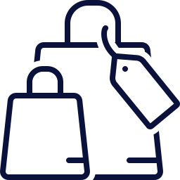 Shopping bags icon