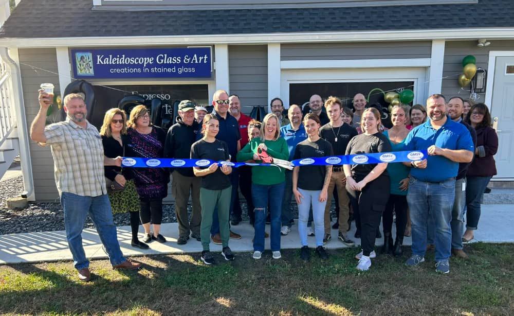 Business ribbon cutting